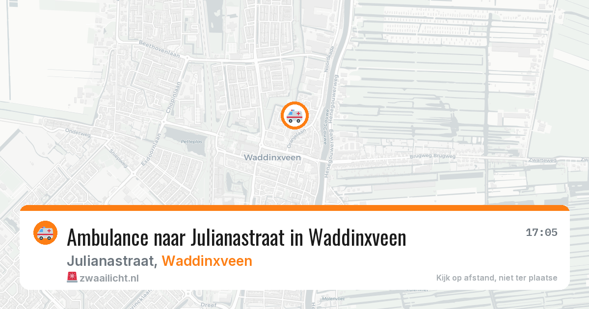 Ambulance naar Julianastraat in Waddinxveen — 6 apr 2026