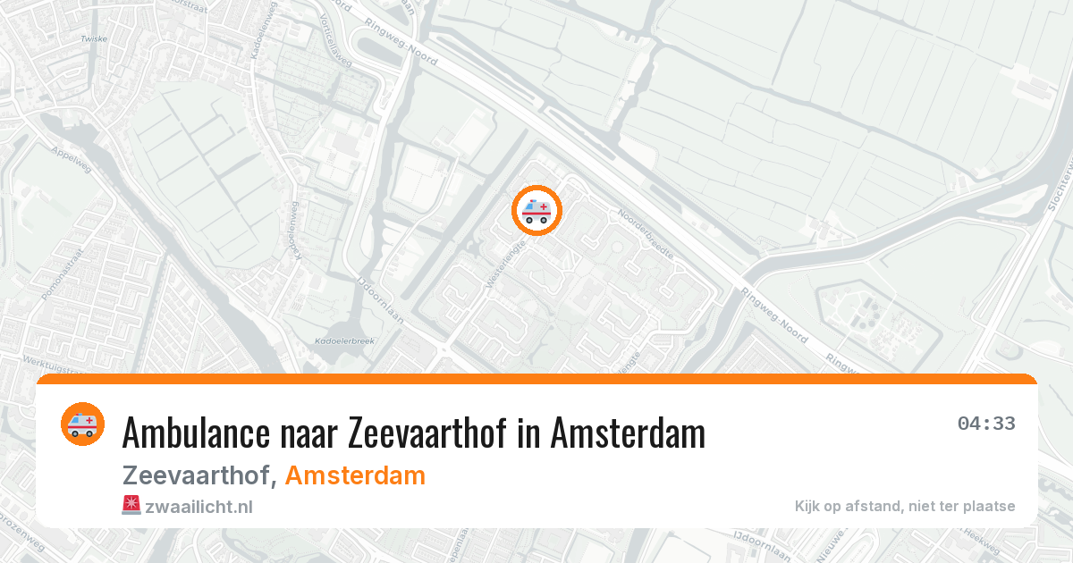 Ambulance naar Zeevaarthof in Amsterdam — 30 jul 2026