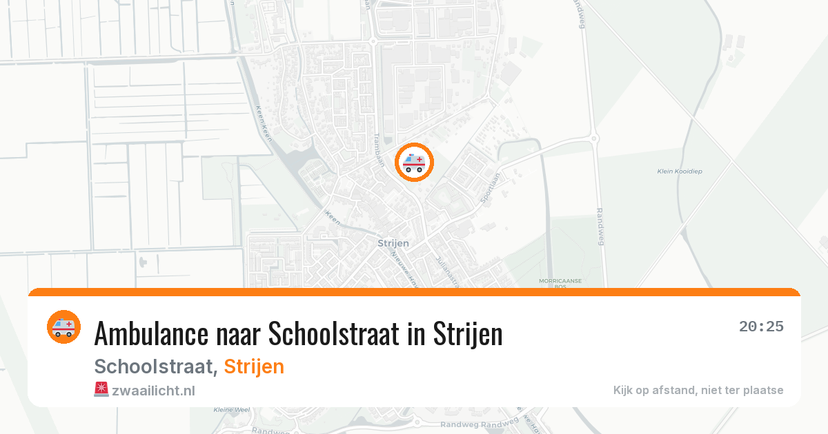 Ambulance naar Schoolstraat in Strijen — 5 mei 2026