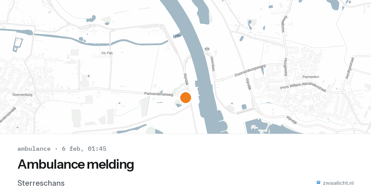 Ambulance melding — 6 feb 2026