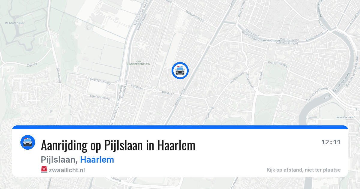 Aanrijding op Pijlslaan in Haarlem — 3 aug 2026