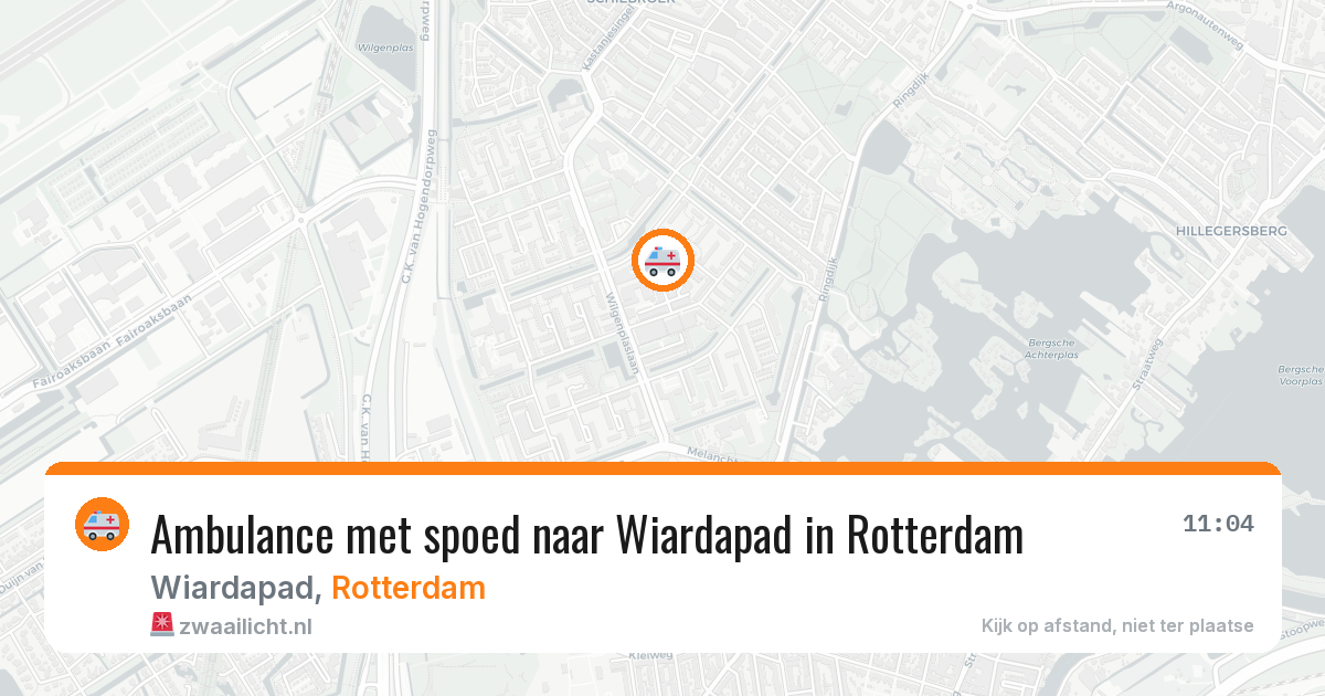 Ambulance met spoed naar Wiardapad in Rotterdam — 18 mei 2026
