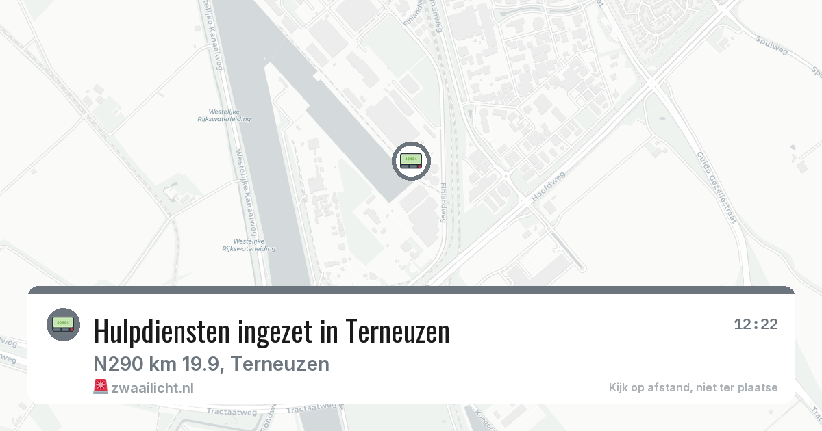 Hulpdiensten ingezet in Terneuzen — 25 jul 2026 | 🚨 Zwaailicht.nl