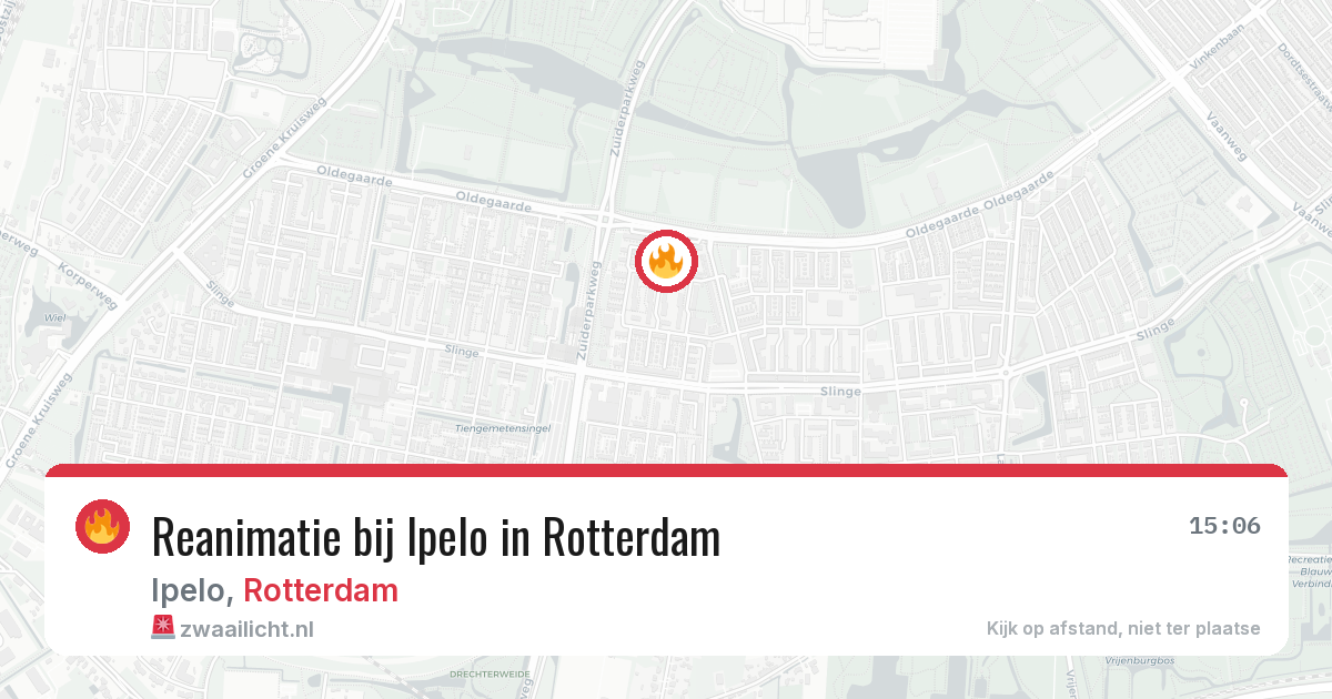 Reanimatie bij Ipelo in Rotterdam — 26 jun 2026