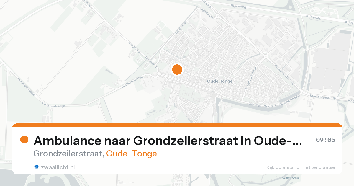 Ambulance naar Grondzeilerstraat in Oude-Tonge — 7 feb 2026