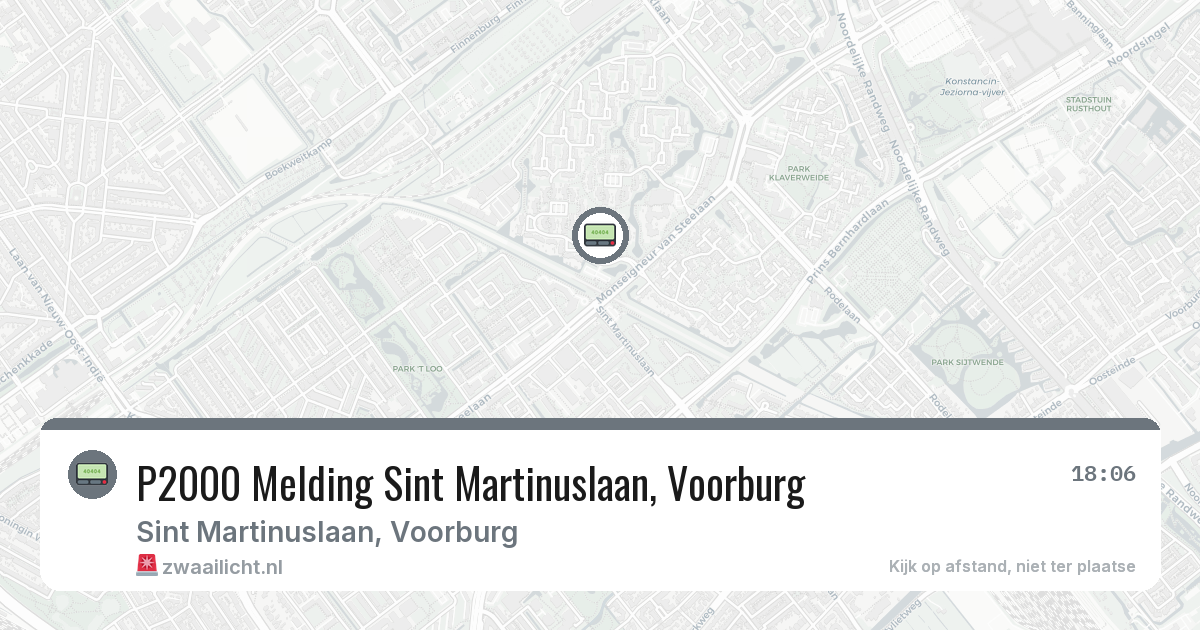 P2000 Melding Sint Martinuslaan, Voorburg — 31 mrt 2026