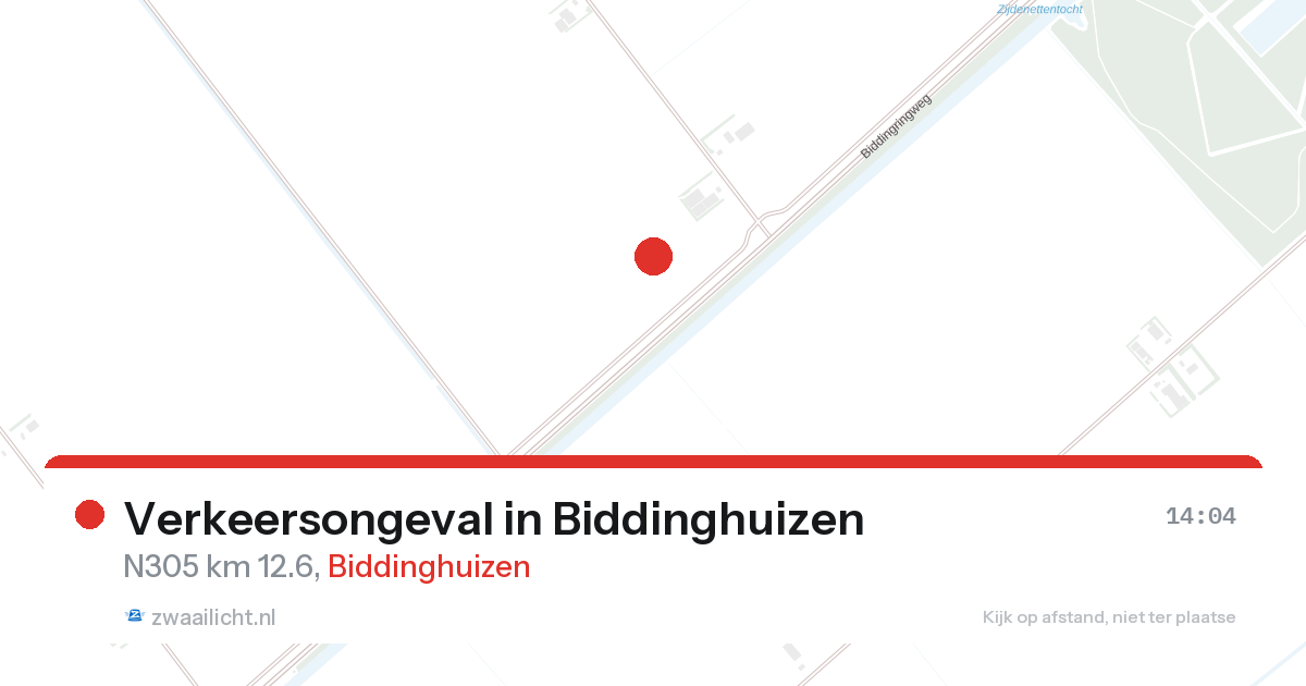Verkeersongeval in Biddinghuizen — 26 aug 2026