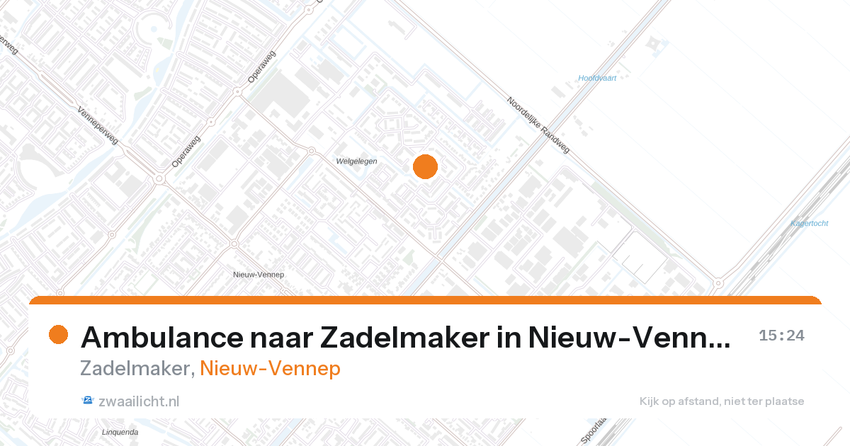 Ambulance naar Zadelmaker in Nieuw-Vennep — 28 aug 2026