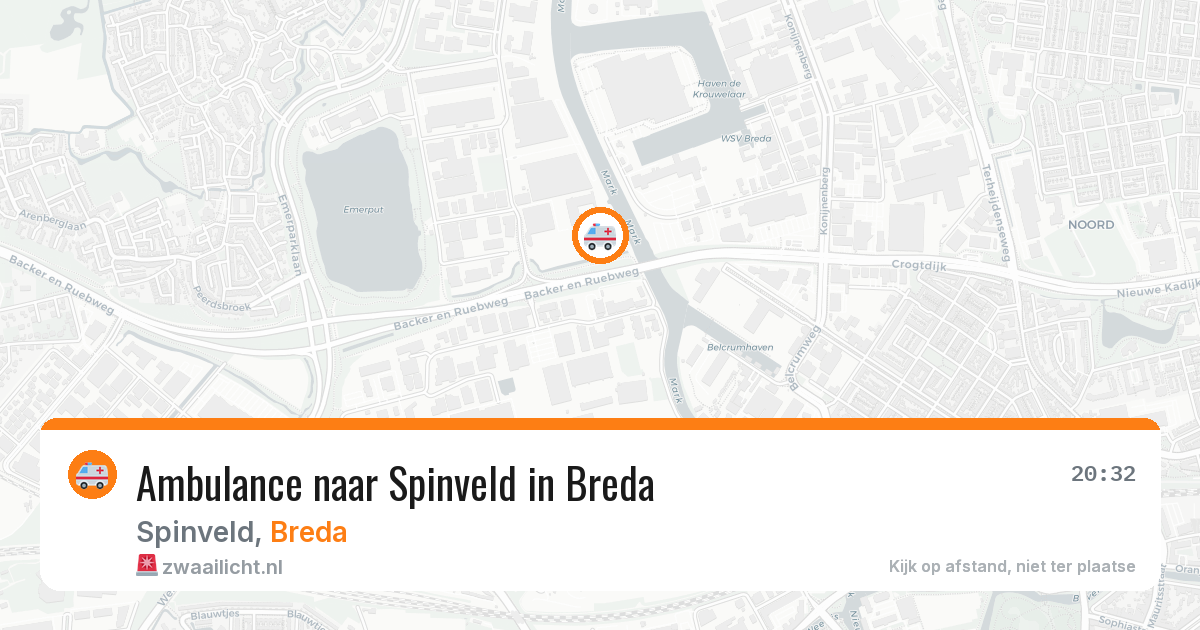 Ambulance naar Spinveld in Breda — 3 apr 2026