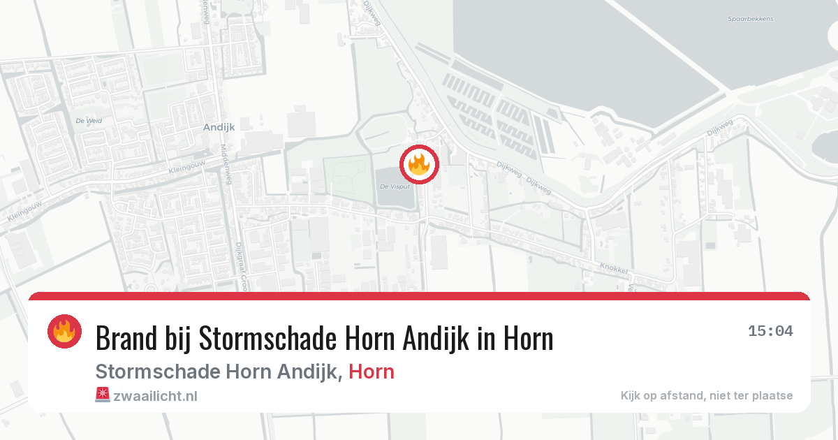 Brand bij Stormschade Horn Andijk in Horn — 5 jul 2026