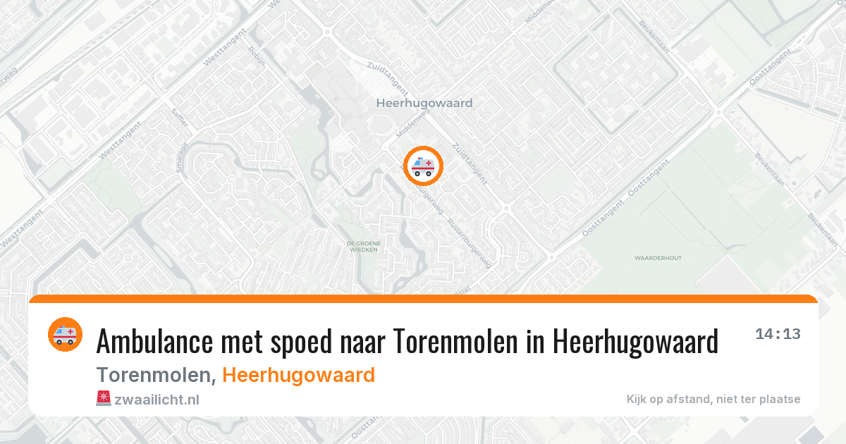Ambulance met spoed naar Torenmolen in Heerhugowaard — 27 jun 2026
