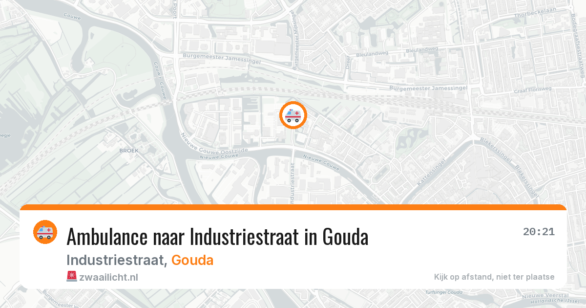 Ambulance naar Industriestraat in Gouda — 3 jul 2026