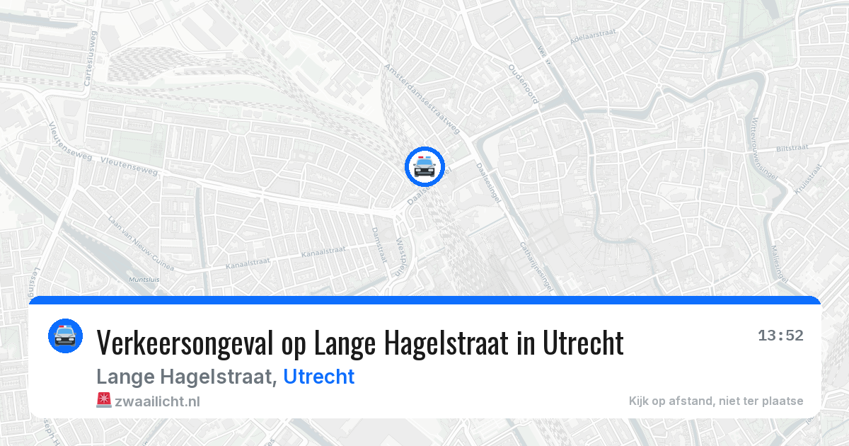 Verkeersongeval op Lange Hagelstraat in Utrecht — 31 mei 2026
