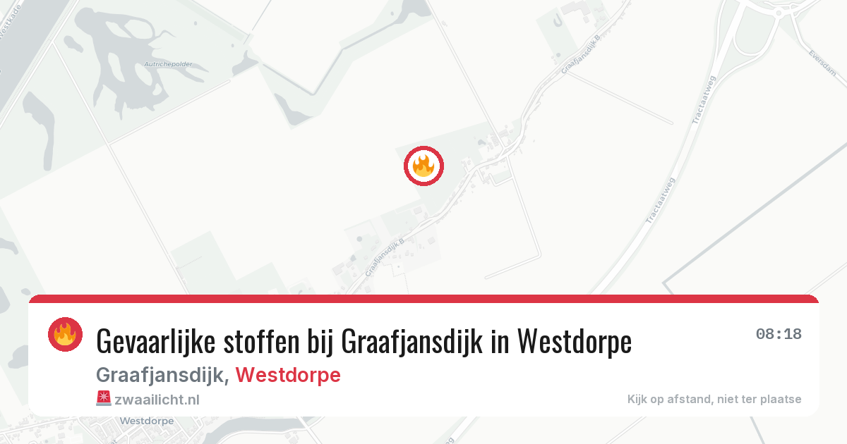 Gevaarlijke stoffen bij Graafjansdijk in Westdorpe — 26 apr 2026