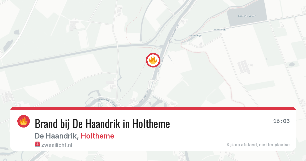 Brand bij De Haandrik in Holtheme — 15 jul 2026