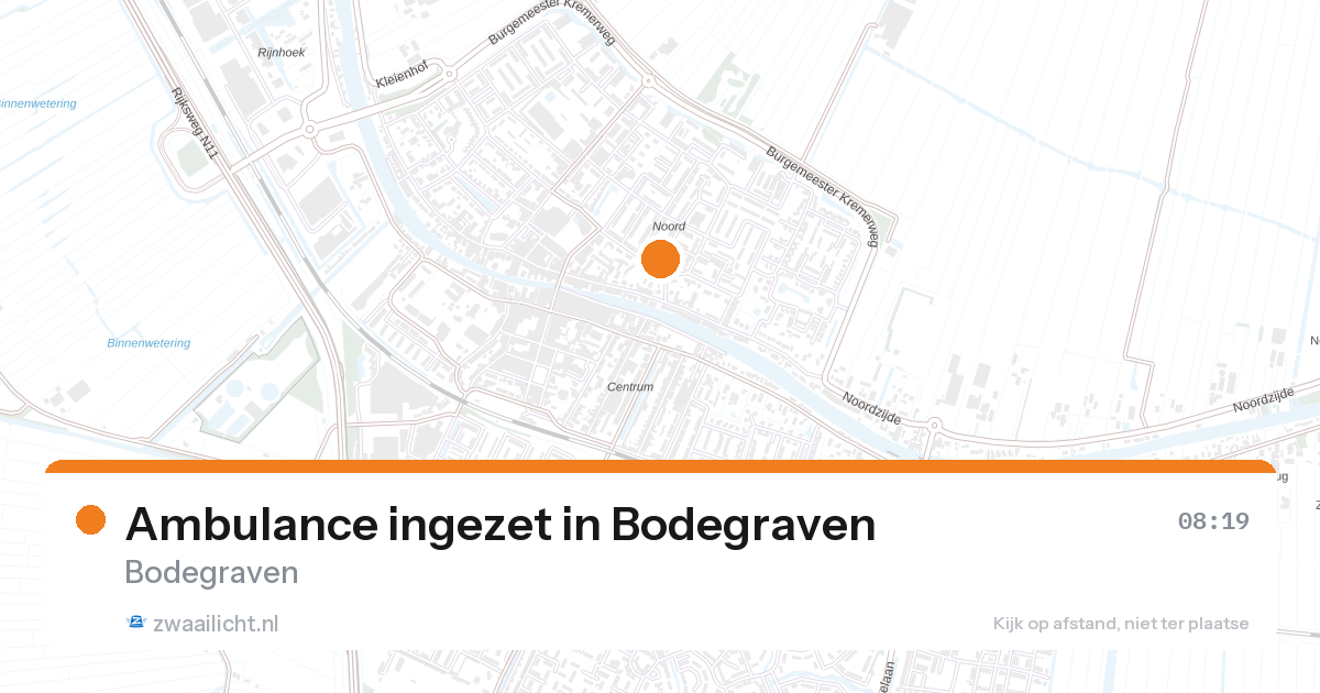 Ambulance ingezet in Bodegraven — 5 mei 2026