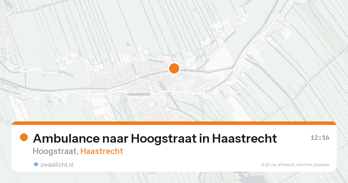 Ambulance naar Hoogstraat in Haastrecht — 7 feb 2026