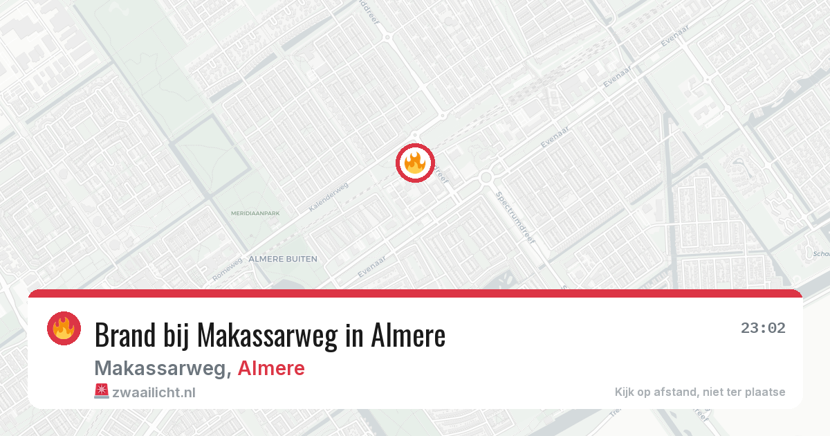 Brand bij Makassarweg in Almere — 19 jun 2026