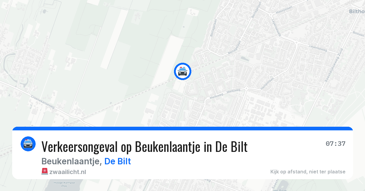 Verkeersongeval op Beukenlaantje in De Bilt — 19 jun 2026