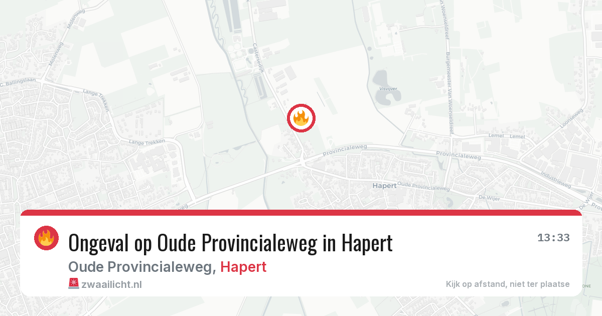 Ongeval op Oude Provincialeweg in Hapert — 14 jul 2026