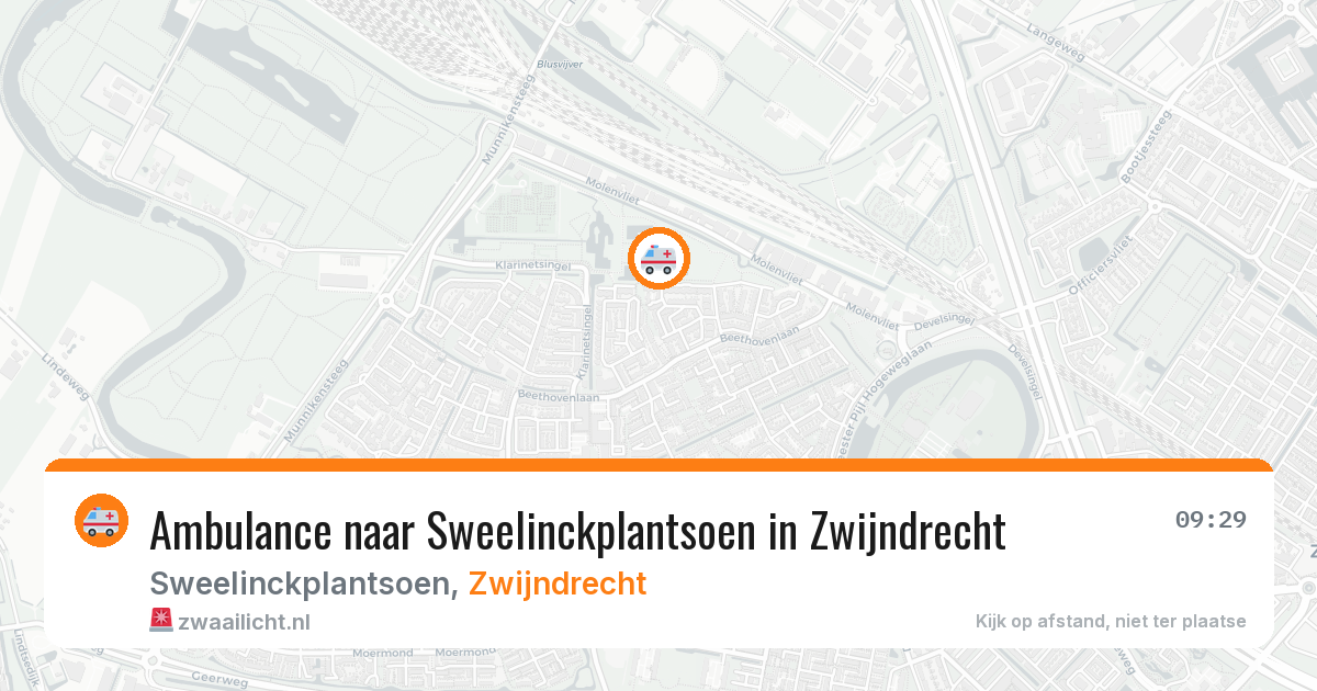 Ambulance naar Sweelinckplantsoen in Zwijndrecht — 20 jul 2026