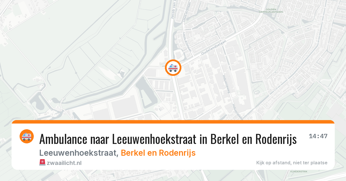 Ambulance naar Leeuwenhoekstraat in Berkel en Rodenrijs — 19 mei 2026