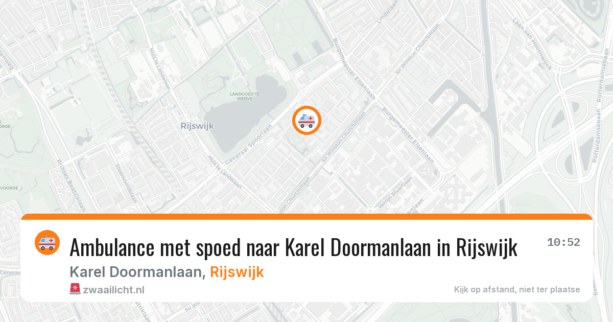 Ambulance met spoed naar Karel Doormanlaan in Rijswijk — 4 mrt 2026