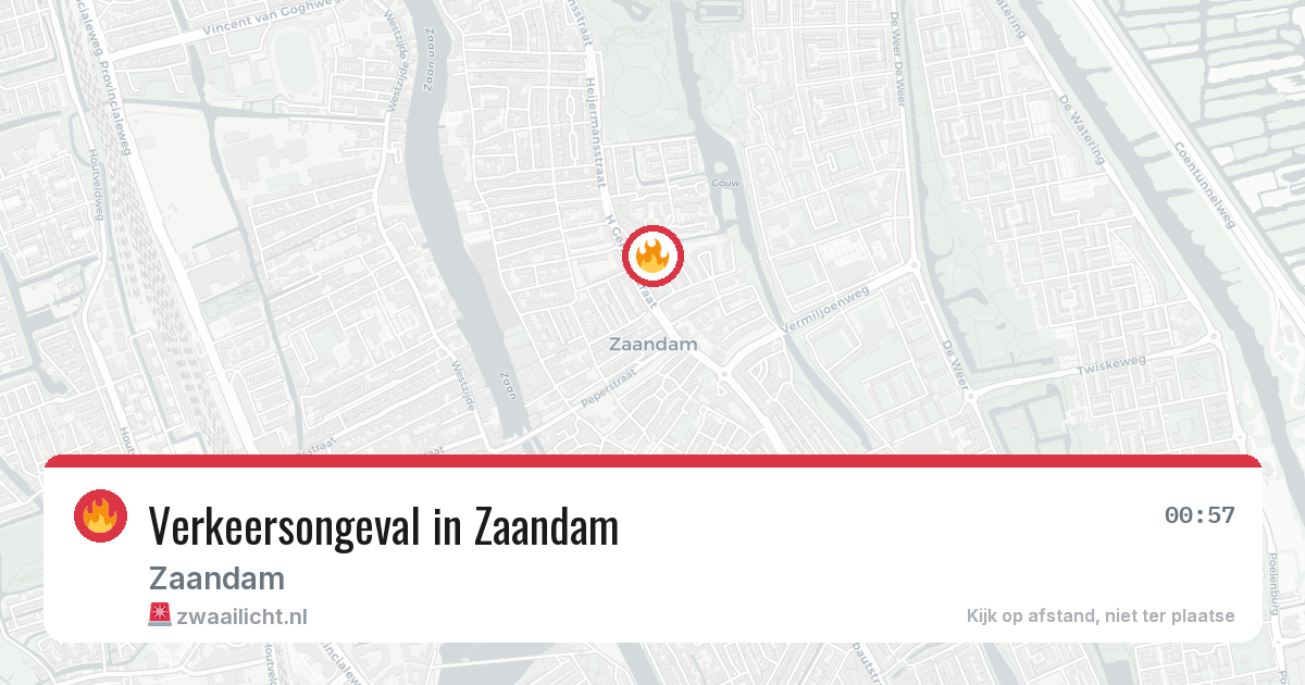Verkeersongeval in Zaandam — 3 jul 2026