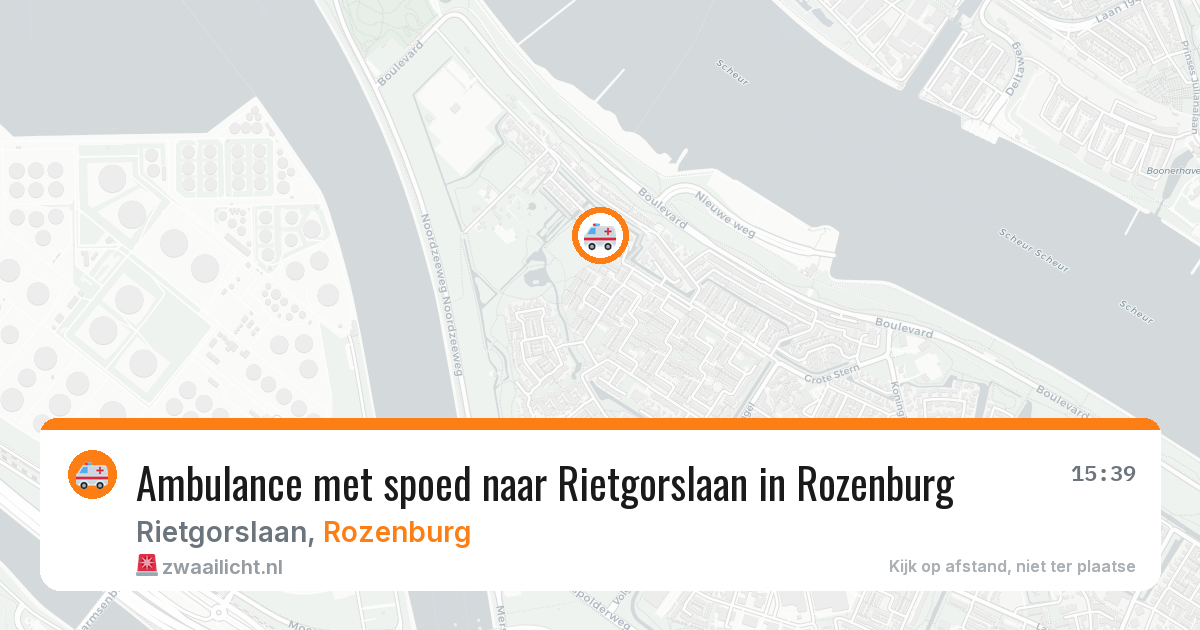 Ambulance met spoed naar Rietgorslaan in Rozenburg — 23 apr 2026