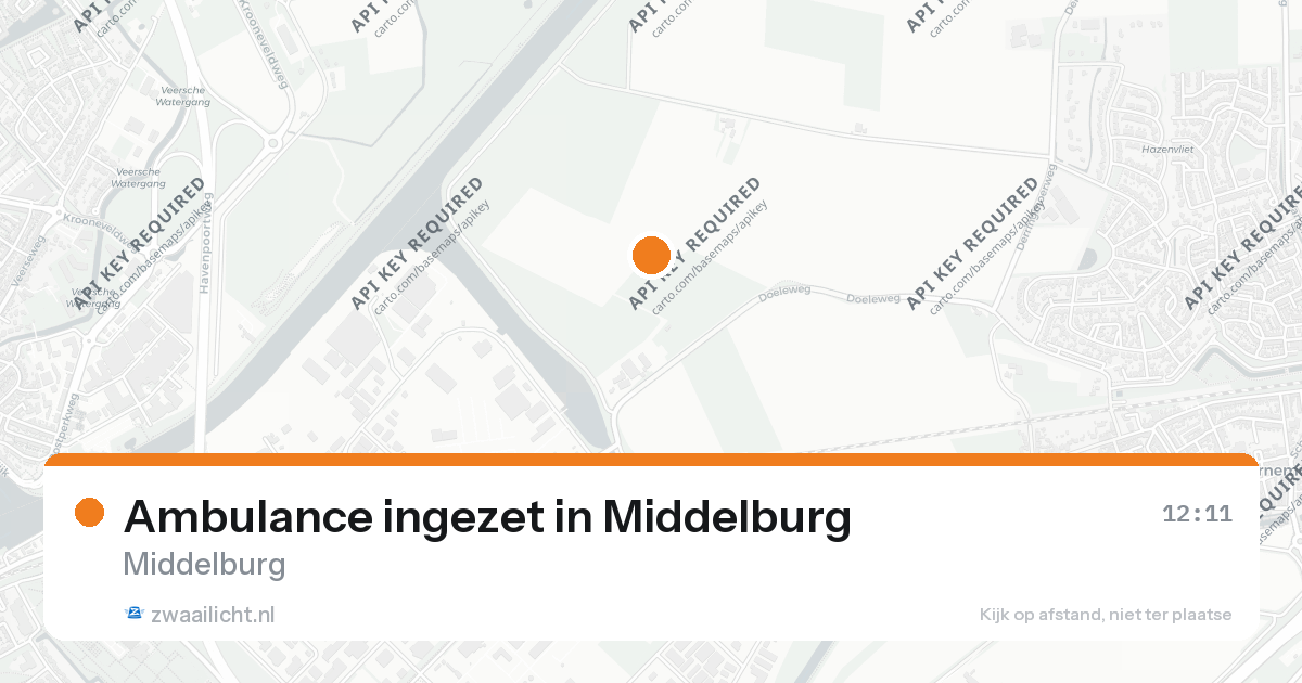 Ambulance ingezet in Middelburg — 26 aug 2026