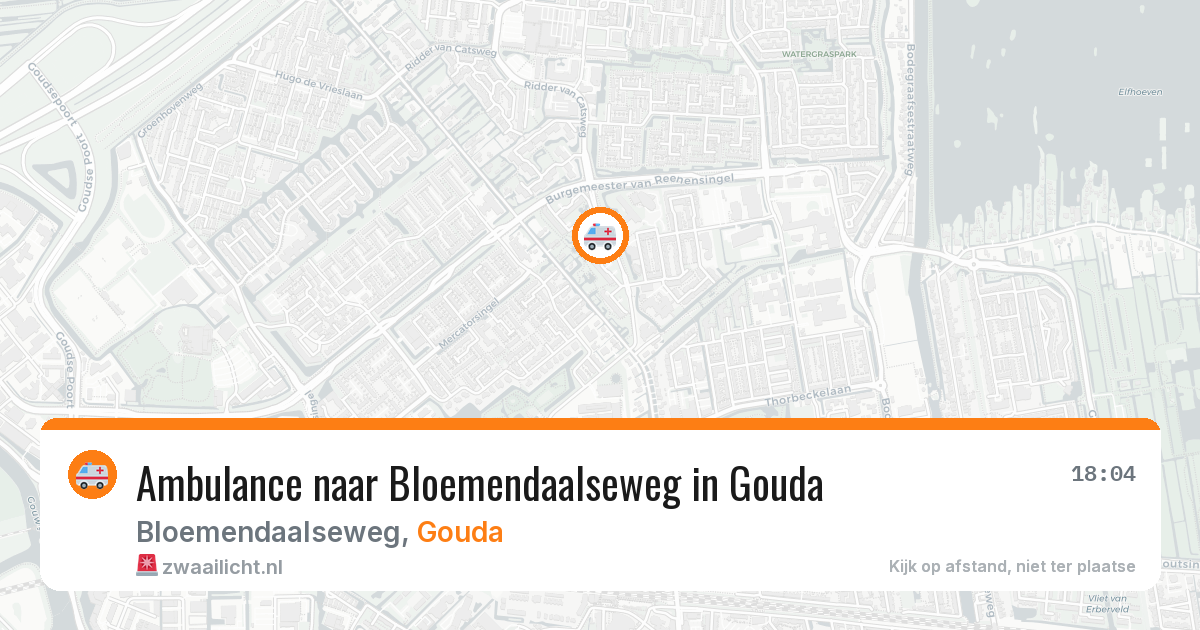 Ambulance naar Bloemendaalseweg in Gouda — 26 mrt 2026