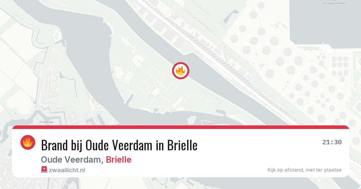 Brand bij Oude Veerdam in Brielle — 8 mei 2026