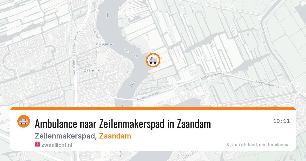Ambulance naar Zeilenmakerspad in Zaandam — 9 jul 2026