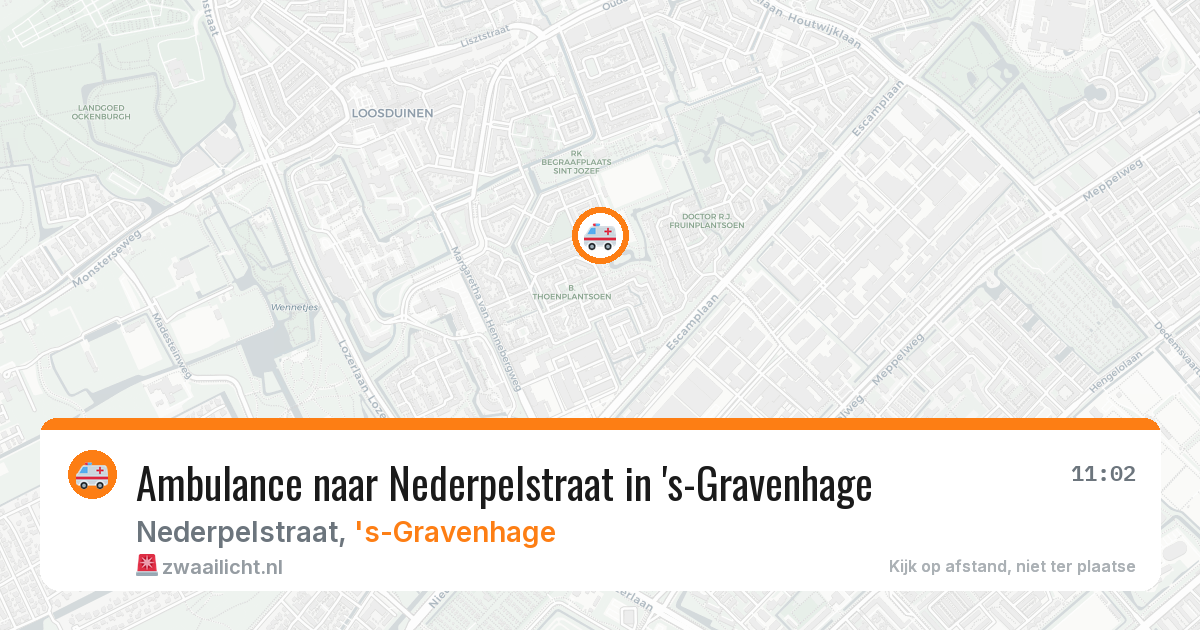 Ambulance naar Nederpelstraat in 's-Gravenhage — 22 jun 2026