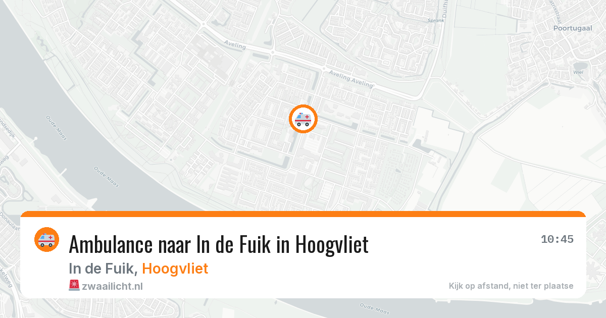 Ambulance naar In de Fuik in Hoogvliet — 22 mei 2026