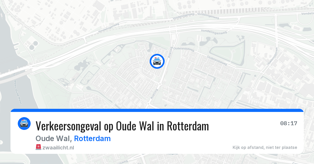 Verkeersongeval op Oude Wal in Rotterdam — 26 mrt 2026