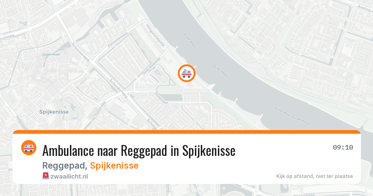 Ambulance naar Reggepad in Spijkenisse — 19 jun 2026