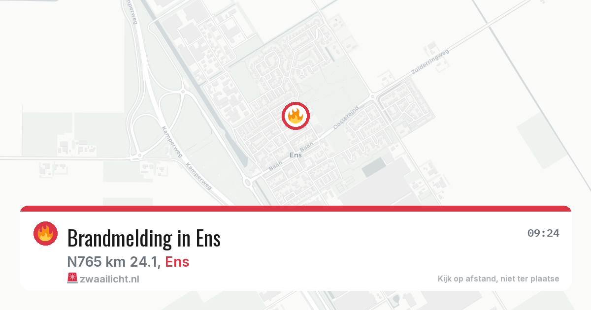Brandmelding in Ens — 5 aug 2026