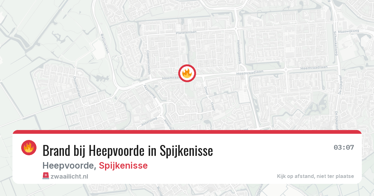 Brand bij Heepvoorde in Spijkenisse — 20 mei 2026