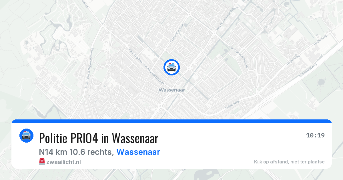 Politie PRIO4 in Wassenaar — 30 mrt 2026 | 🚨 Zwaailicht.nl