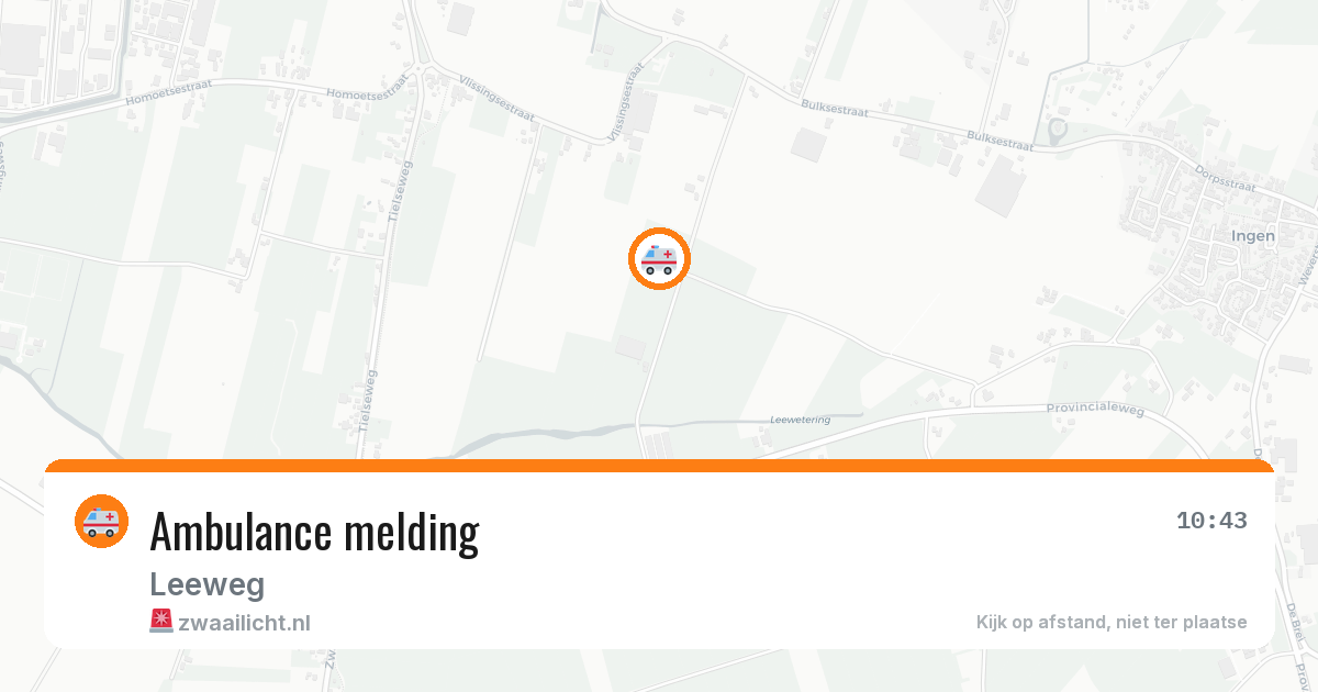 Ambulance melding — 8 aug 2026
