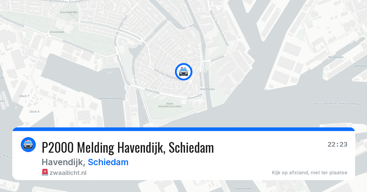 P2000 Melding Havendijk, Schiedam — 18 jun 2026