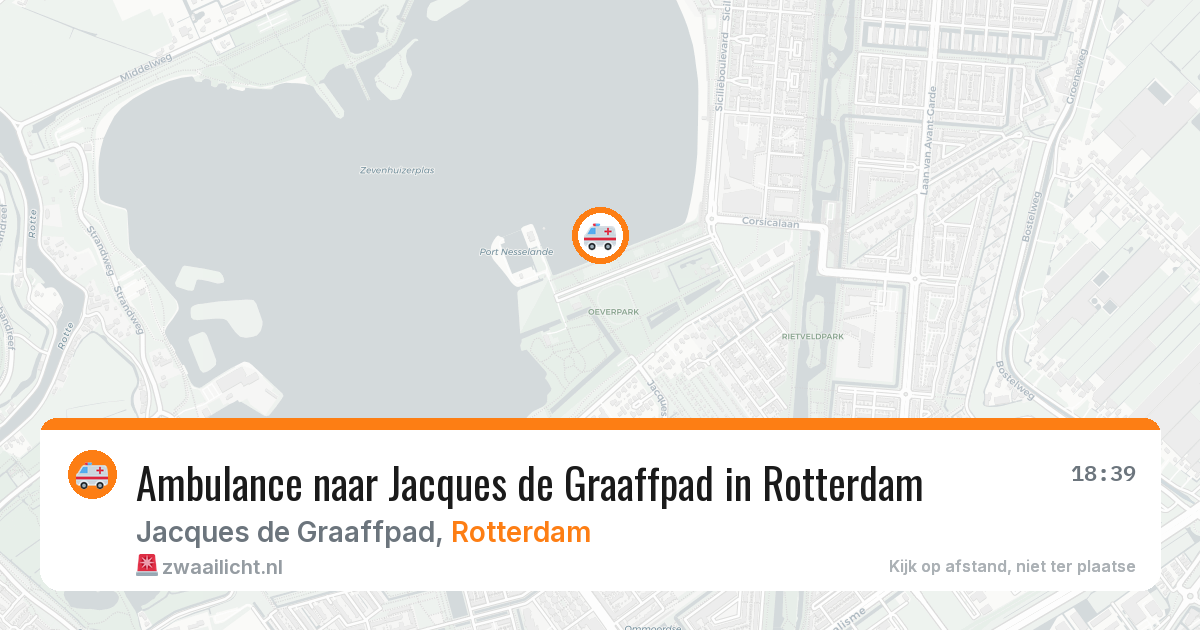 Ambulance naar Jacques de Graaffpad in Rotterdam — 24 jun 2026