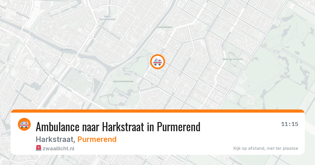 Ambulance naar Harkstraat in Purmerend — 8 jul 2026