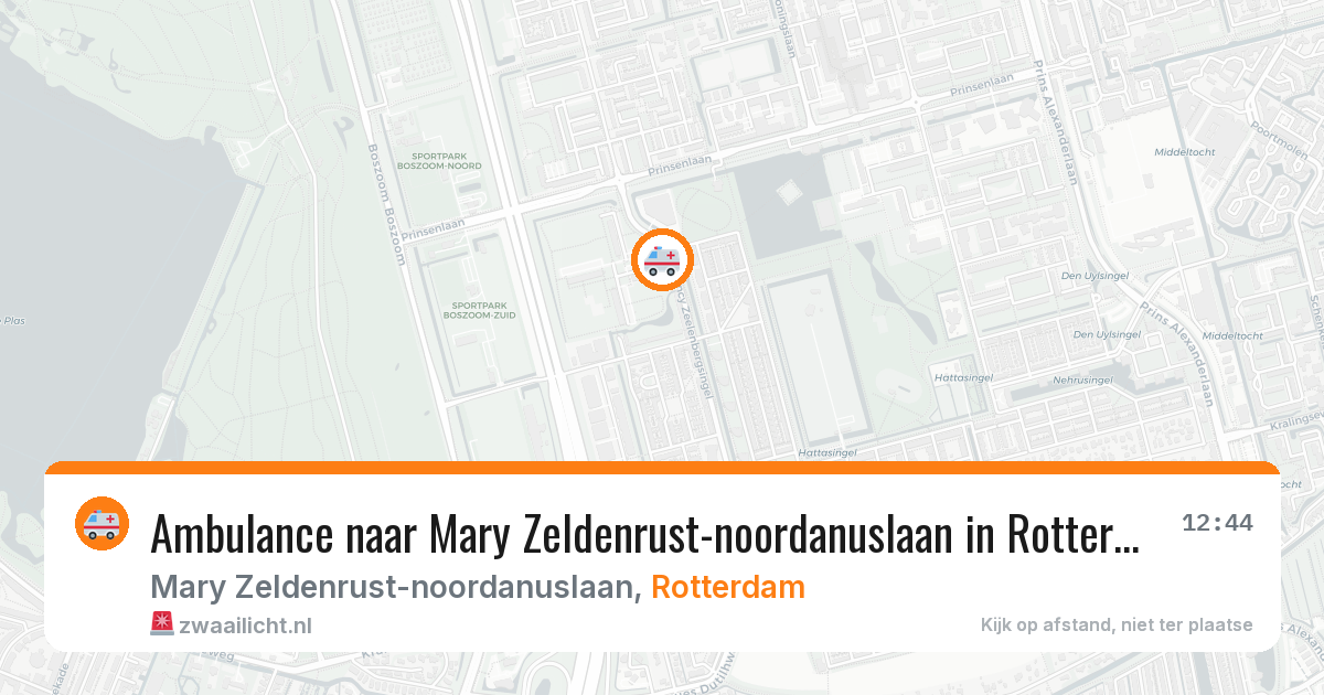 Ambulance naar Mary Zeldenrust-noordanuslaan in Rotterdam — 12 jun 2026