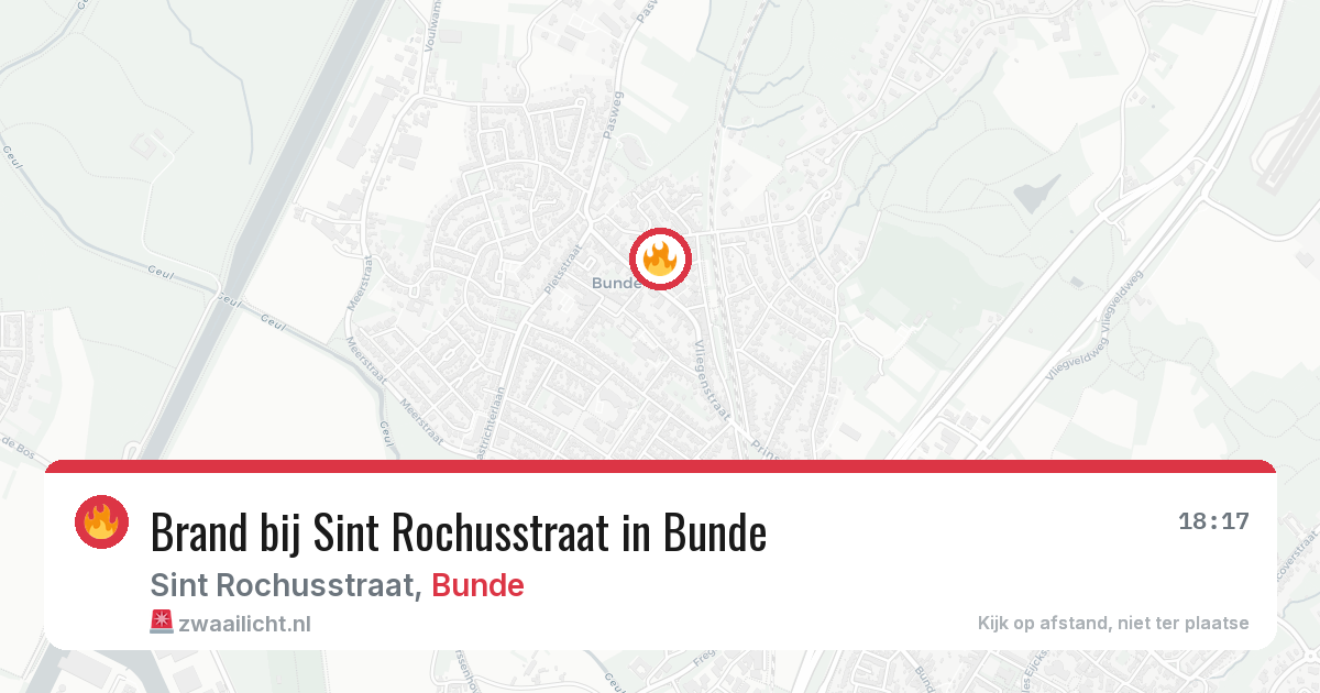 Brand bij Sint Rochusstraat in Bunde — 5 mrt 2026