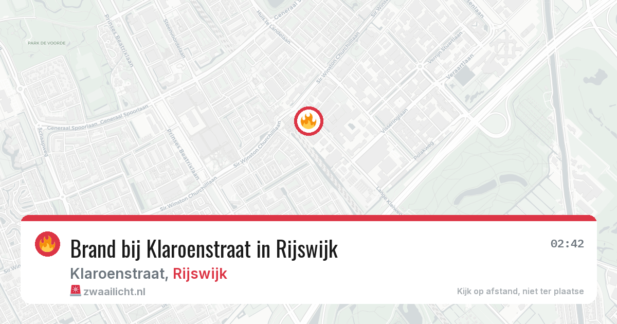 Brand bij Klaroenstraat in Rijswijk — 28 mei 2026
