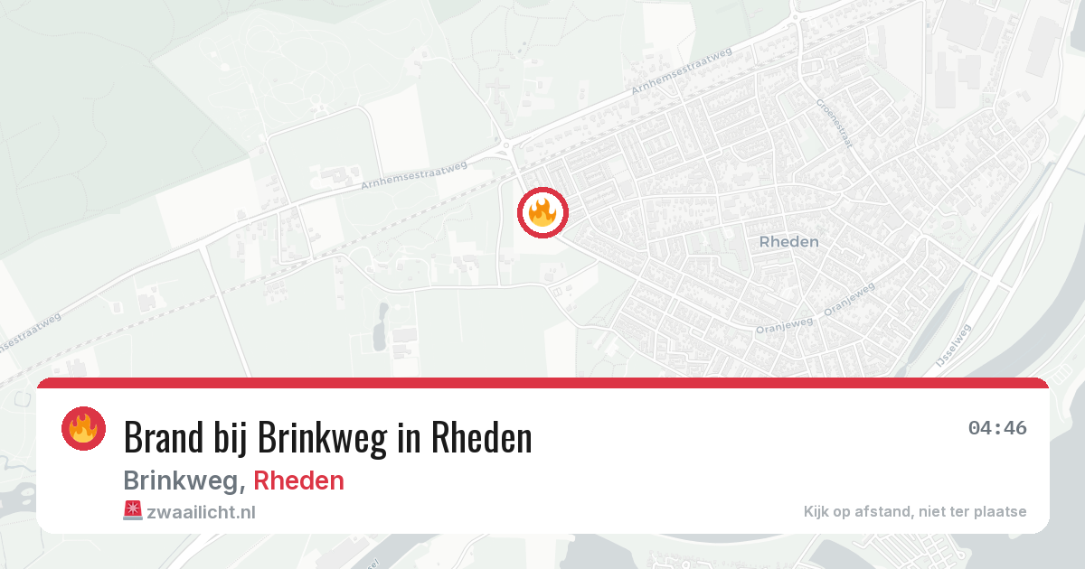 Brand bij Brinkweg in Rheden — 21 jun 2026