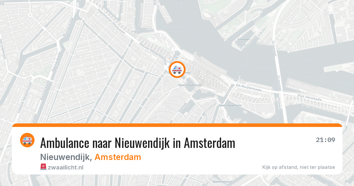 Ambulance naar Nieuwendijk in Amsterdam — 8 apr 2026