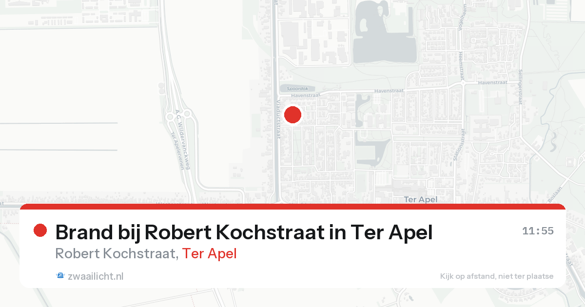 Brand bij Robert Kochstraat in Ter Apel — 14 aug 2026